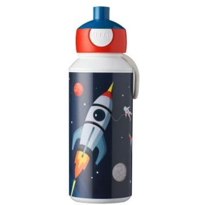 Mepal pop-up drinkfles Campus - 400 ml – Sluit goed af – Drinkbeker voor kinderen – Space