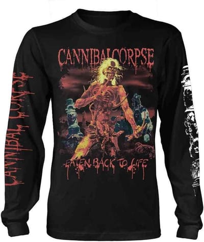 Cannibal Corpse Longsleeve shirt -L- Eaten Back To Life Zwart