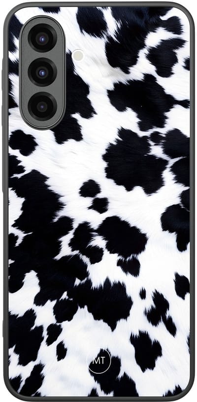 Hoesje geschikt voor Samsung Galaxy A26 - Koeienprint - TPU Hard Case Backcover - Zwart, Wit - Mooie Telefoonhoesjes