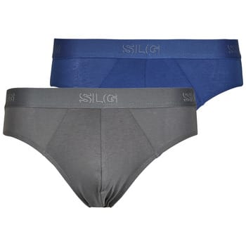 Sloggi SLG Base Brief C2P Heren Onderbroek - GRIJS BLAUW
