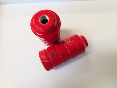 BMX - Pegs - 1 paar - Rood - 110mm - doorsnee 5 cm
