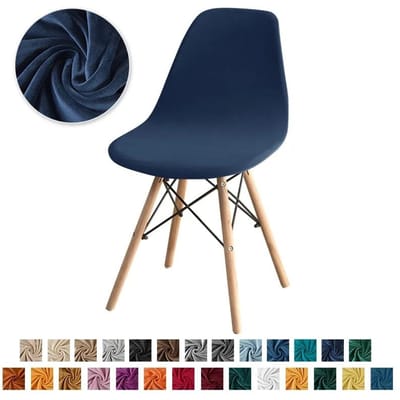 1 ST Fluwelen Schelp Stoelhoes Zachte Stretch Armloze Eetkamerstoelhoezen Elastische Zitovertrek voor Bruiloft Hotel Banket Feest 1PC