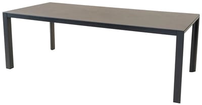 Les - Geneva eettafel 220x100 cm - antraciet