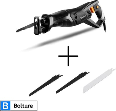 Bolture Mini Kettingzaag - Snoeischaar - Kettingzaag - Met 3 Zaagbladen - Voor Meerdere Materialen - 900 W - 240 V
