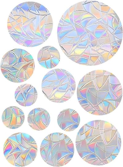 EGoods - Cirkel Glas Raamstickers Vogel - Anti Botsing - Deur Raam Statische Decals - Zonnevanger - Set van 26 stuks.