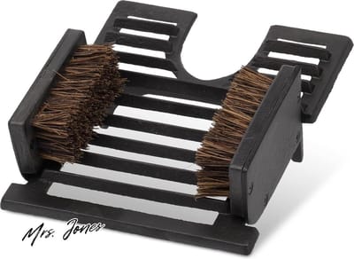 Mrs. Jones Voetenveger Gietijzer Schoenveger Met Borstels En Rooster Schuine Stand Voor Buiten Antiek Design Zwart - Buiten - Antiek Design .