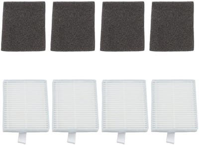 Solidchoice- Stofzuigerfilter HEPA Kit 4x - Compatibel met Eufy L60/L50 - Schuimfilter - Wegwerp - 99,9% Vuilfiltering - Verlengt Levensduur - Robotstofzuigerfilter