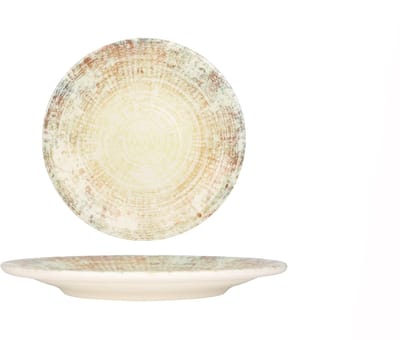 Kütahya Porselen Dessertbord - Cinnamon - Porselein - 23 cm - set van 6