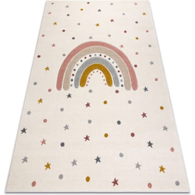 Kleden Rugsx KIDDO tapijt 5151 wit / helder grijskleuring, 120x170 cm