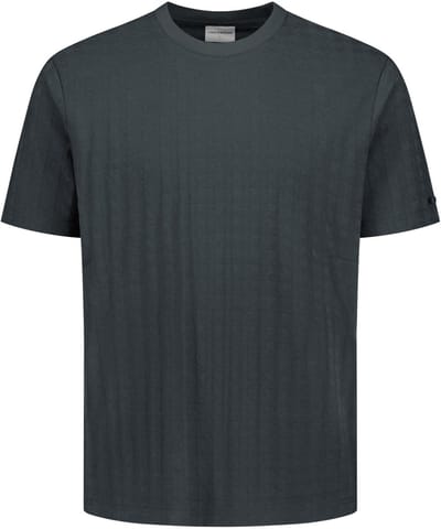 No Excess T-shirt crewneck solid relief jacqu dark steel