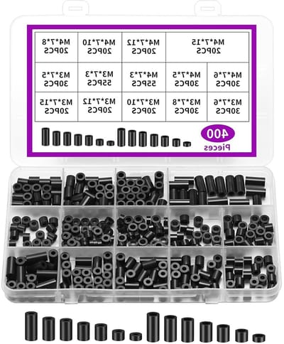 Afstandhouders Nylon Ringen - Kunststof Bussen - Printplaten Monteren - 400 Stuks 14 Maten