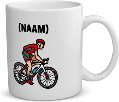Akyol - wielrenner met je eigen naam koffiemok - theemok - Wielrennen - sport liefhebbers - mensen die houden van wielrennen - verjaardagscadeau - verjaardag - cadeau - kado - geschenk - gift - 350 ML inhoud