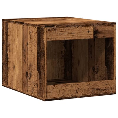 vidaXL - Kattenbakkast - 47x59x42 - cm - bewerkt - hout - oud - houtkleurig