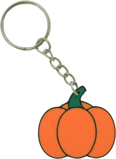 Pompoen sleutelhanger - Oranje - 3d geprint - Cadeau liefhebber – Herfst decoratie - 3,5cm