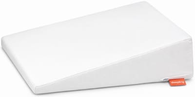 sleepling bed wigkussen - 45x90 cm comfortschuimkussen - incl. hoes van polyester - als refluxkussen, matraswig, bedverhoger of ondersteuningskussen - Made in EU - 45 x 90 x 15 cm - wit