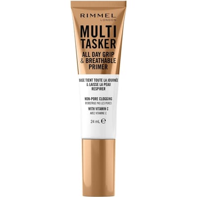 Multi-Tasker All Day Grip & Breathable Primer 24 ml – Vitamin C Infused For Brightening, Long Lasting Grip, Non-Comedogenic And Lightweight, Smooth Face Base For All-Day Wear, Perfect For Flawless Makeup Finish