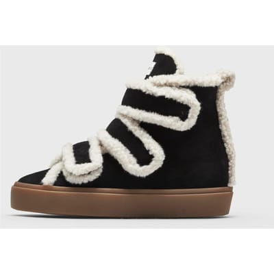 SHEARLING VELCRO WEDGE
