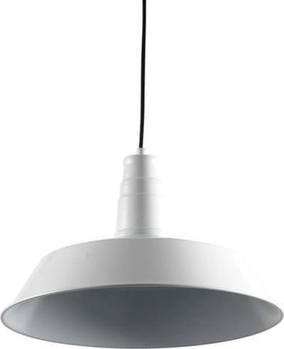 Vintage Industrieel - Hanglamp - Ø 36 cm - Wit