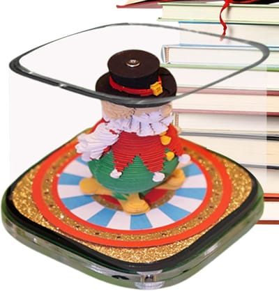 Scheurkalender Notitieblok - Papieren Sculptuur - Dagelijkse Planning - Artistiek Ontwerp - 9.3x9.3x7.4 cm
