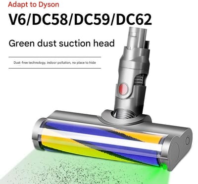 Geschikt voor Dyson V6 stofzuiger accessoires soft fluwelen roller zuigkop bodemborstel voor stofzuiger onderdelen vervangen, stof zichtbaar soft fluwelen bodemborstel 1 stuk