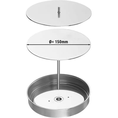 GGM Gastro Pattieform für Hamburgermaschine - Ø 15 cm Zilver