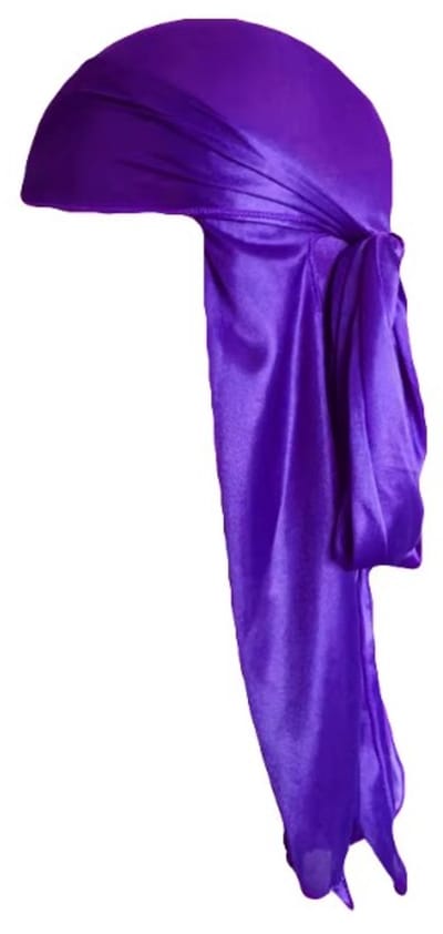 Go Go Gadget - Durag - Do-rag - Silk - Satijn - Slaapmuts - Haaraccessoire - Haarbescherming - 102*22cm - 1 stuk - Paars
