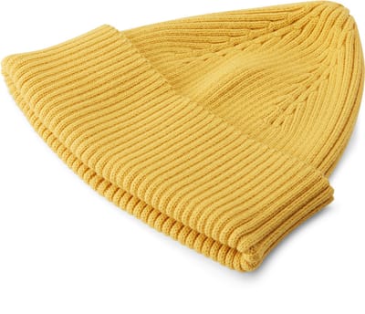 Gele Kevin Kite Lichtgewicht Beanie van Organisch Katoen