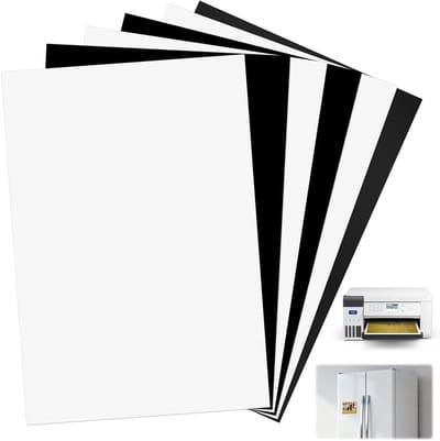Magnetisch Printpapier A5 voor Inkjetprinters, Matte Magnetische Labels voor Foto's, Creatief DIY Knutselmateriaal, 5.8"x8.3", Set van 6