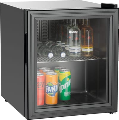 Bartscher Minibar - 46L - Zwart - +4°C/+18°C - Statisch - 435x480x520mm