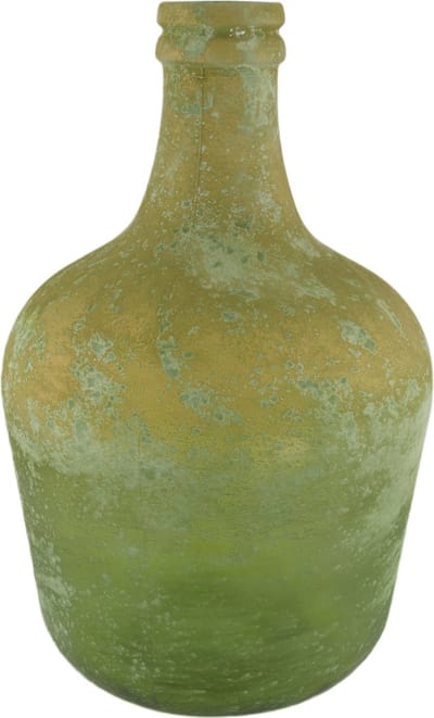 DKNC - Vaas Qina - Gerecycled glas - 27x27x42cm - Groen