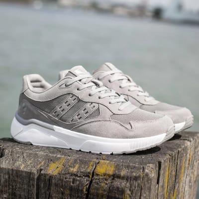 Q1905 Sneaker kampen lichtgrijs/ wit