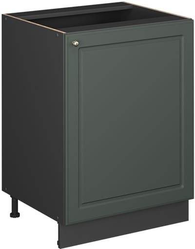 Vicco Keukenonderkast Fame-Line, Groen-Goud Landhuis/Antraciet, 60 cm 1 deur zonder werkblad