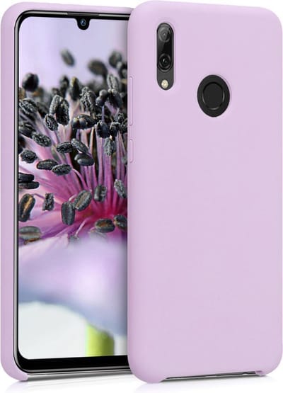 kwmobile telefoonhoesje geschikt voor Huawei P Smart (2019) - Hoesje met siliconen coating - Smartphone case in mauve