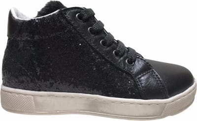 Naturino glitter rits veterschoenen 5229 zwart mt 24