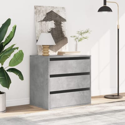 vidaXL - Ladekast - 60x41x58 - cm - bewerkt - hout - betongrijs