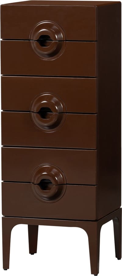 WOOOD Merge Ladekast 6 Lades - Hout - Bruin/Rood - 120x44x45 cm