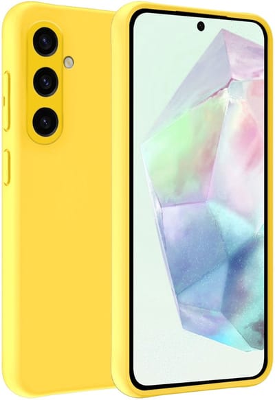Hoesje Geschikt voor Samsung Galaxy A36 - Sterk & Shockproof - Hoes Cover - Siliconen Case - Geel