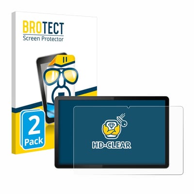 BROTECT - Screenprotector voor Lenovo Tab P11 (Landschapsmodus) - Folie Beschermfolie transparant 2 Stuks