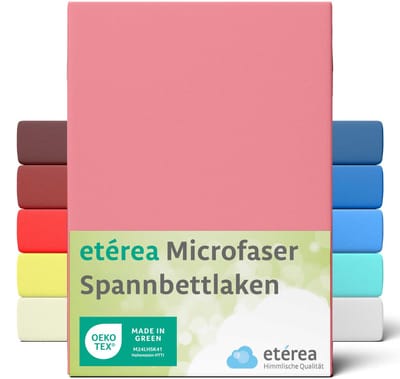 etérea Microvezel Jersey Hoeslaken 60x120-70x140 cm Roze