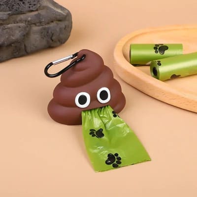 Huisdierbenodigdheden - Afvalzakdispenser. Draagbare Afbreekbare Hondentoiletzak en Poepbewaarbox voor Katten en Honden om Mee naar Buiten te Nemen 8 9cm