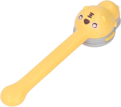 Kraanverlenger Kinderen - Waterkraan Verlengstuk - Zelfstandig Handen Wassen - Vrolijk Dieren Design - 17 cm - Geel