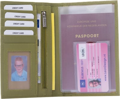 Autopapieren mapje - Leer - A6 map - Autopapieren hoes - Cadeau voor man - Cadeau voor vrouw - Kado man - Kado vrouwen - Kado mannen verjaardag - Mannen cadeautjes - Vrouwen cadeautjes - Portefeuille heren - Portefeuille dames kado - Cadeau - Sale