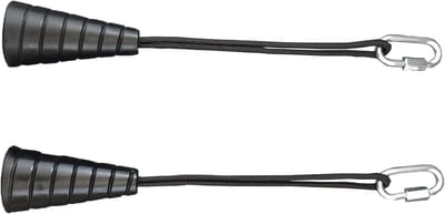 Triceps Touw - Kabelmachine Accessoire - Kracht Training - Versterkte Palm Grip - 35 cm - Zwart