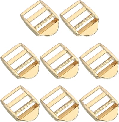 Ladder Lock Gespen - Gesp Schuiven - Tassen Maken - Verstelbare Banden - 26 mm - Brons en Zilver