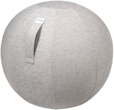 Vluv STOV - zitbal met hoes - voor kantoor en thuis - ergonomisch - yoga- en zwangerschapsbal - 70-75 cm - concrete