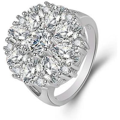 Echte 925 Sterling Zilveren Oorsprong Amethist Ring Voor Vrouwen Trouwringen Zilver 925 Sieraden Verloving Amethist Edelsteen Anel 7 wit