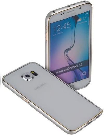 Bumper case case Telefoonhoesje Voor Samsung Galaxy S6 Zilver/Goud