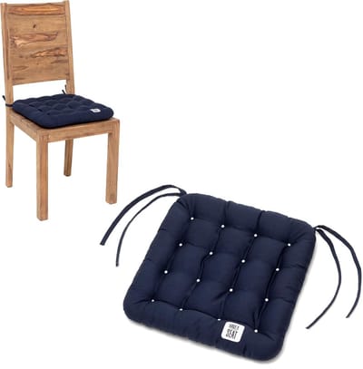 Set van 4 comfortabele en orthopedische zitkussens 40x40 cm voor binnen en buiten