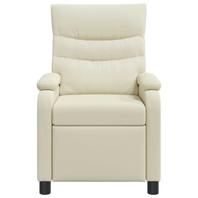 vidaXL - Recliner - Crèmekleurig - Kunstleer