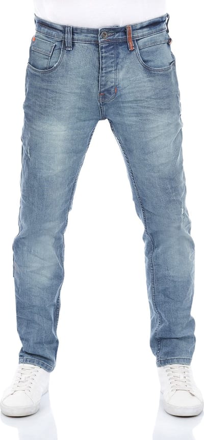 riverso Heren Jeans Broeken RIVCaspar slim Fit Blauw Volwassenen Denim Jeansbroek